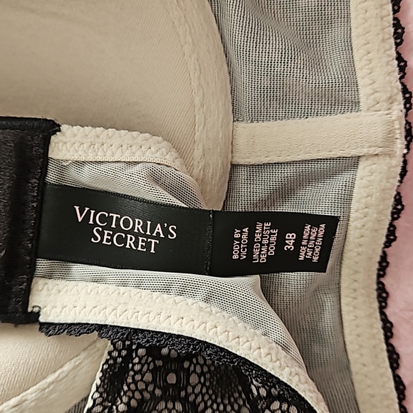 Victoria's Secret Body Black Bustier Wired Bra in 34B - Picture 3 of 5